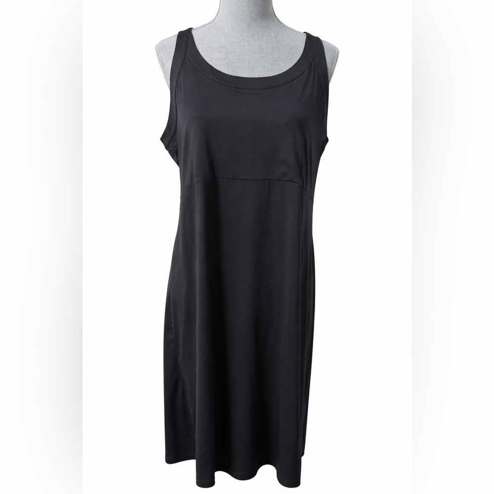 Columbia Black Sleeveless Athletic Dress XL Racerback Stretch